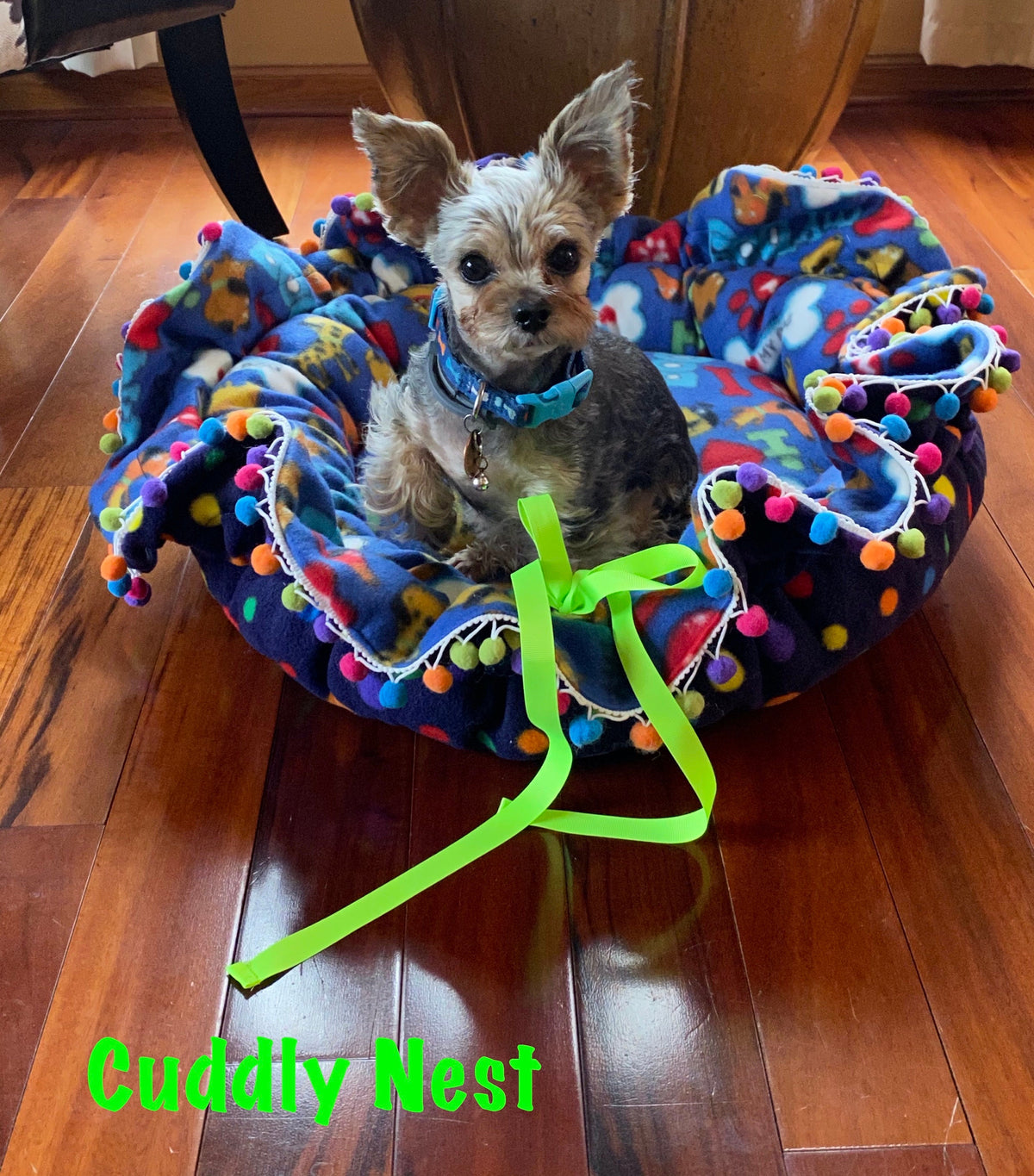 PERFECT NESTING BED for Pets: Reversible & Convertible for Smaller Dogs or Cats