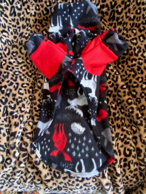 HANDMADE FLEECE COAT for Small Dogs, Winter Pet Clothes