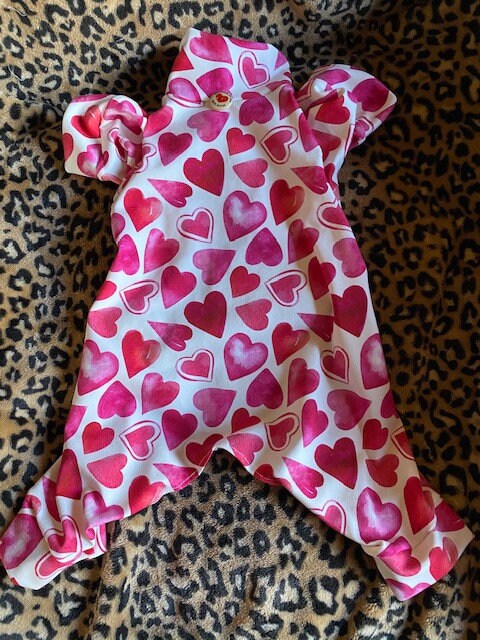 RED HEART Dog Jammies, Small Pet Onesie