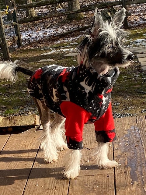 HANDMADE FLEECE COAT for Small Dogs, Winter Pet Clothes