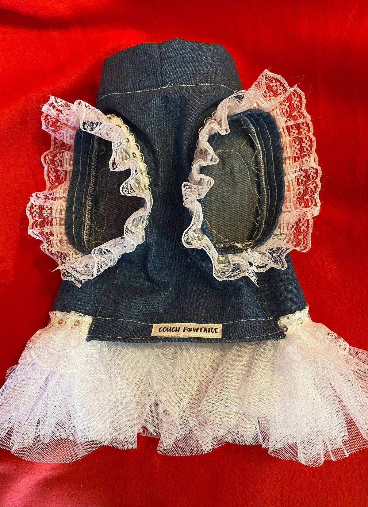 MY PERFECT ANGEL Dress for Small Pets, Handmade Dog Dress