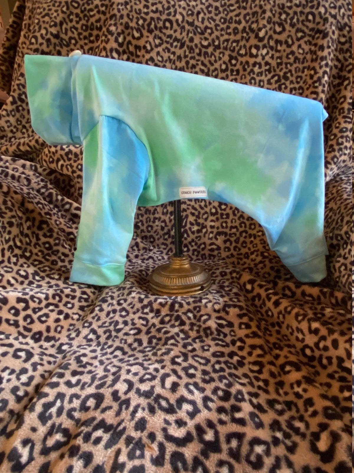 CARIBBEAN WATERS Tie Dye Dog Onesie: Lightweight Summer Pet Jammies