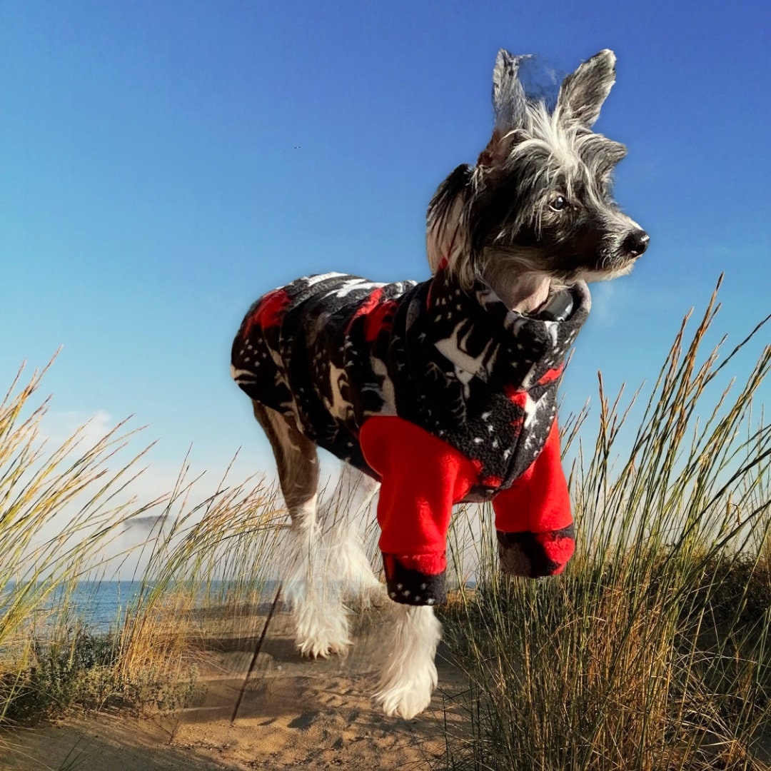 HANDMADE FLEECE COAT for Small Dogs, Winter Pet Clothes