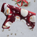 SANTA FLEECE JAMMIES for Small Dogs, Handmade Holiday Pet Apparel