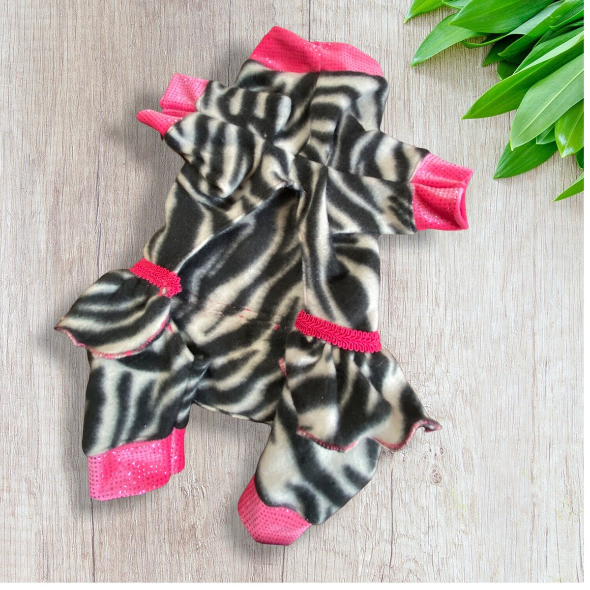 ZEBRA ZA ZA Fleece Dog Onesie: Cute, cozy and warm Pet Clothing