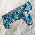 FREEZIN' SNOWMAN FLEECE Dog Onesie: Handmade Winter Snowman Jammies
