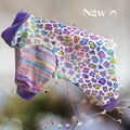 CHIC CHEETAH Print Dog Onesie for Small Pets, Stretch Jammies for Dogs