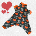 RESCUED and LOVED Dog Onesie, Handmade Jammies for Small Pets