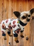 NATIVE AMERICAN FLEECE Dog Jammies, Handmade Clothing for Small Pets