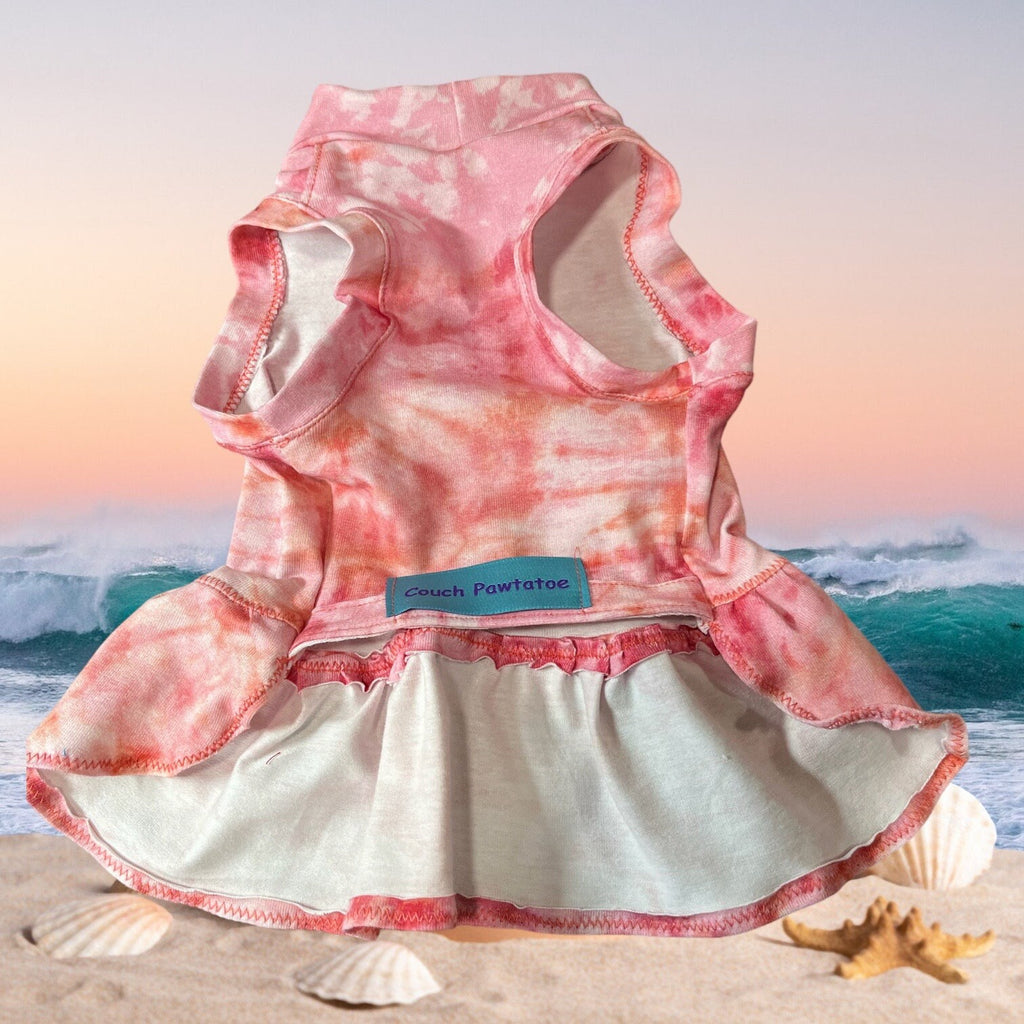 BEACH BABY DRESS for Small Pets, Lightweight Summer Dog Apparel