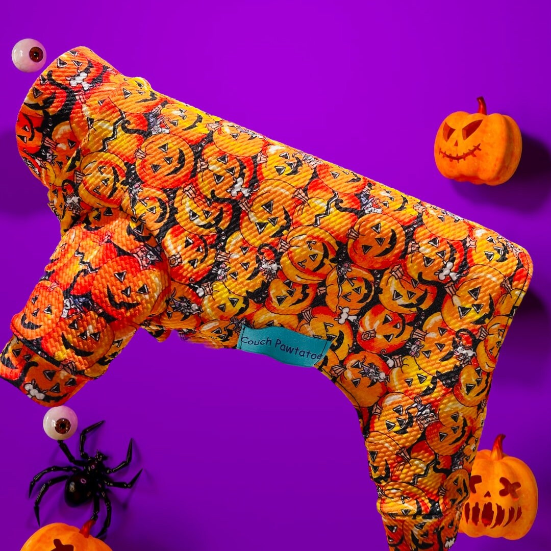 PUMPKIN PATCH Waffle Knit Dog Jammies: Handmade Lightweight Onesie