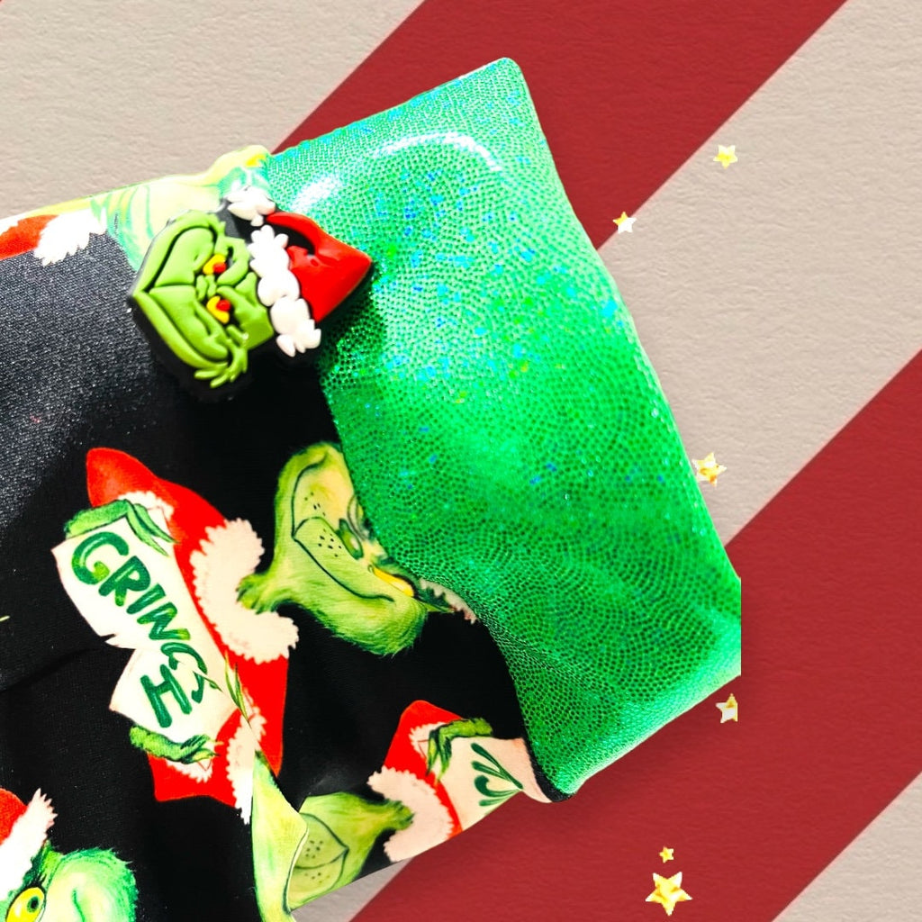 MEAN 1 Mr GRINCH Onesie for Small Pets, Handmade Stretch Jammies