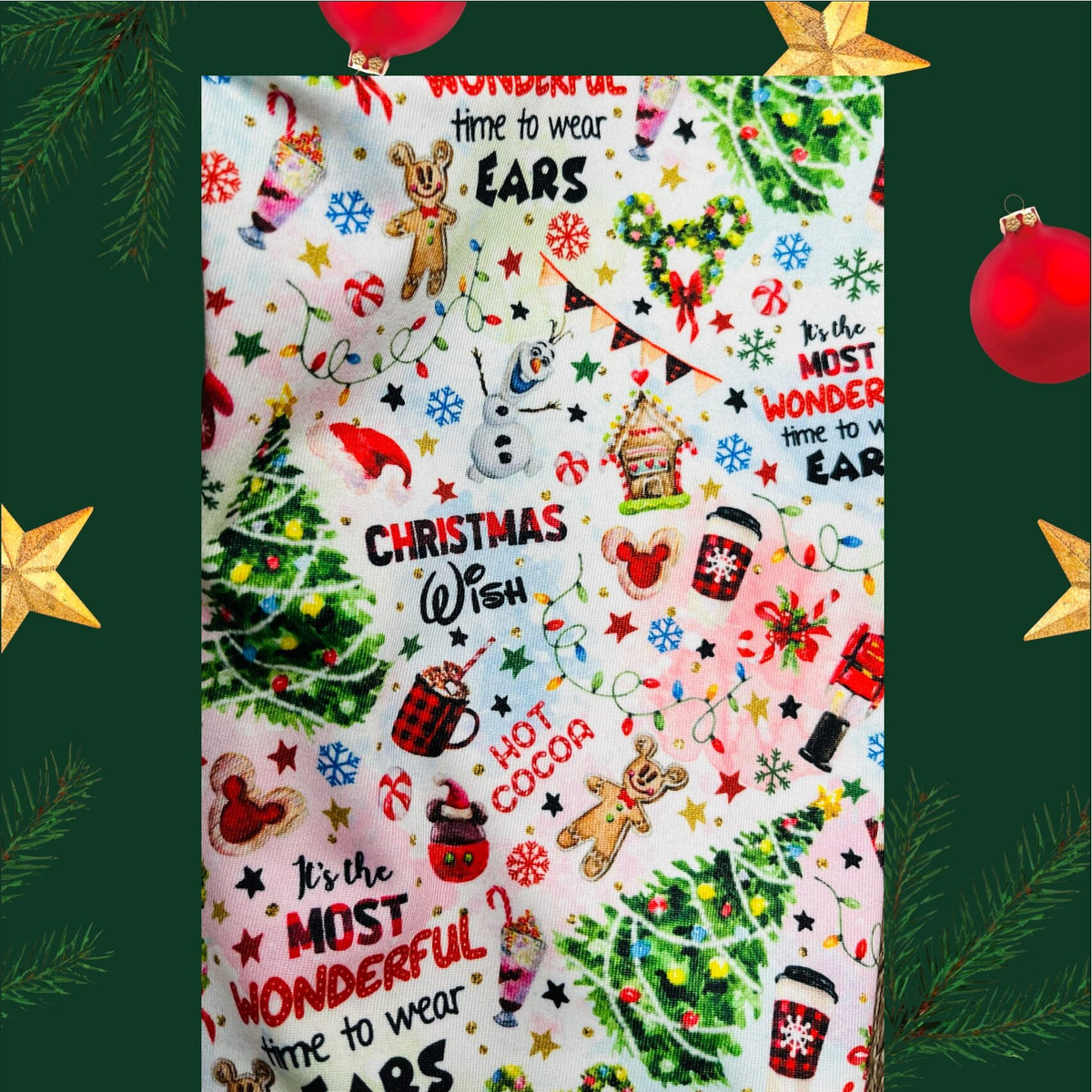 MOST WONDERFUL CHRISTMAS Dog Onesie, Handmade Pet Jammies