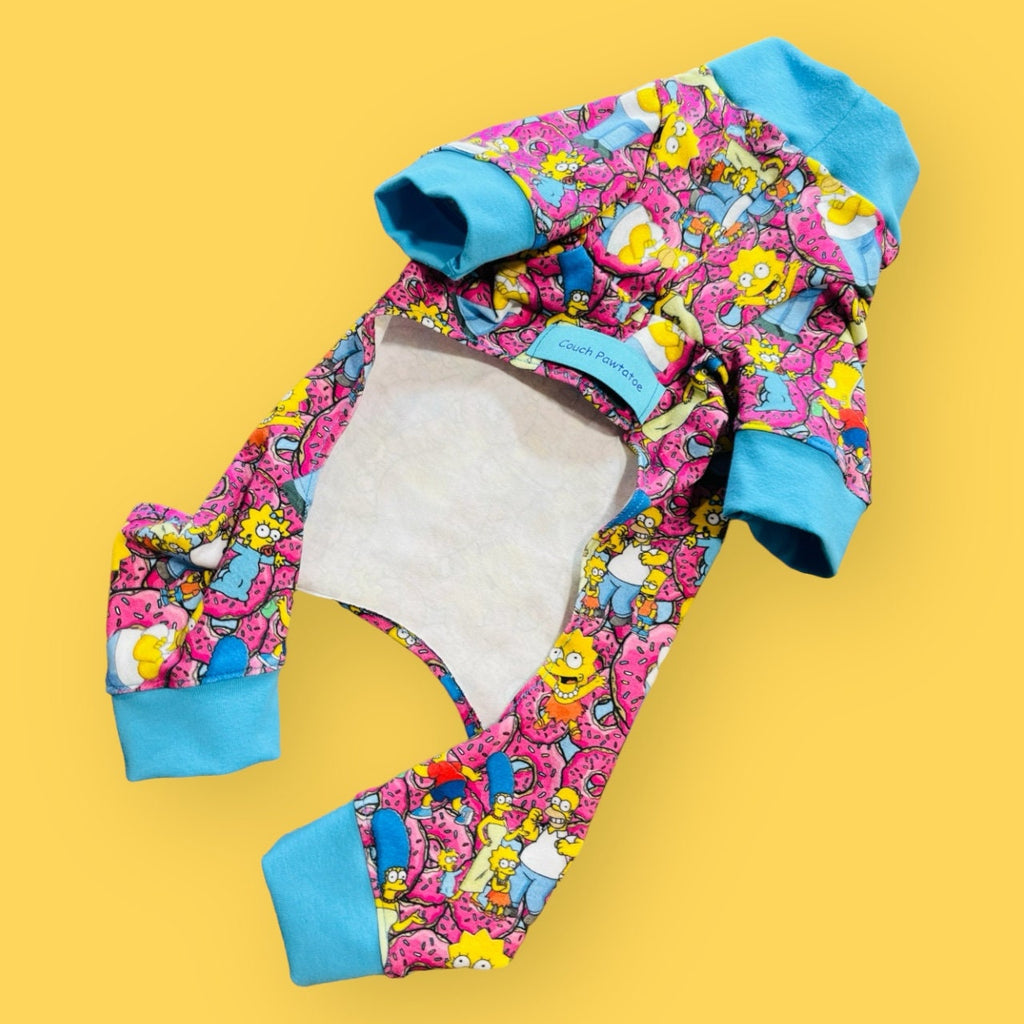 SIMPSONS ONESIE for Small Pets: Handmade Dog Clothing