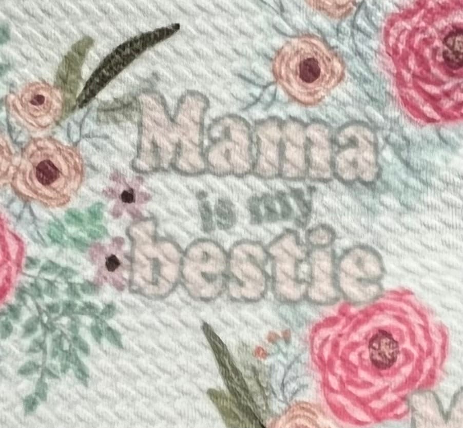 MAMA is MY BESTIE Dog Shirt, Handmade Frilly Pet Clothing