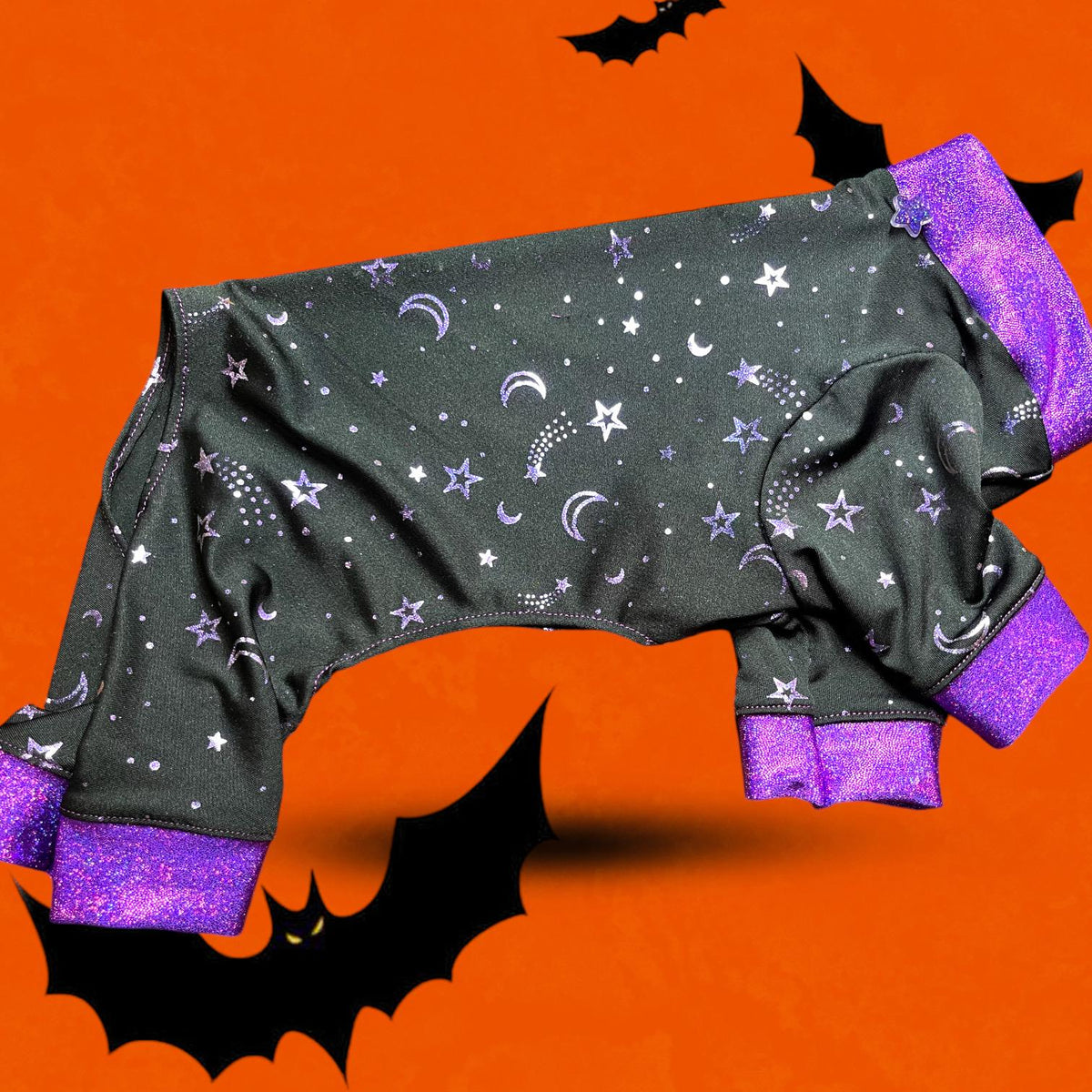 CELESTIAL FOIL JAMMIES for Small Pets:Handmade Dog Clothing