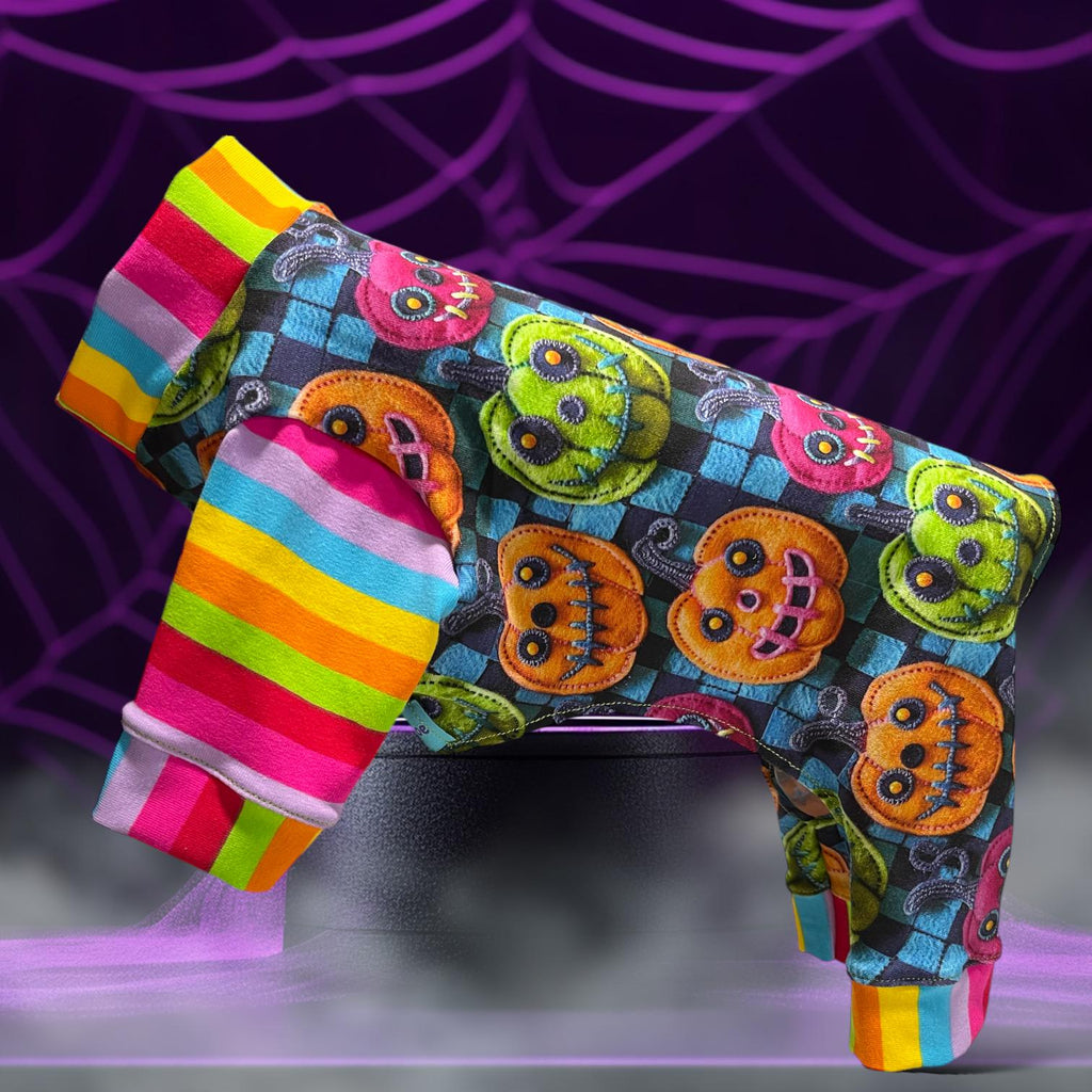 VIVID JACK O' LANTERN Jammies for Small Pets: Halloween Dog Clothing