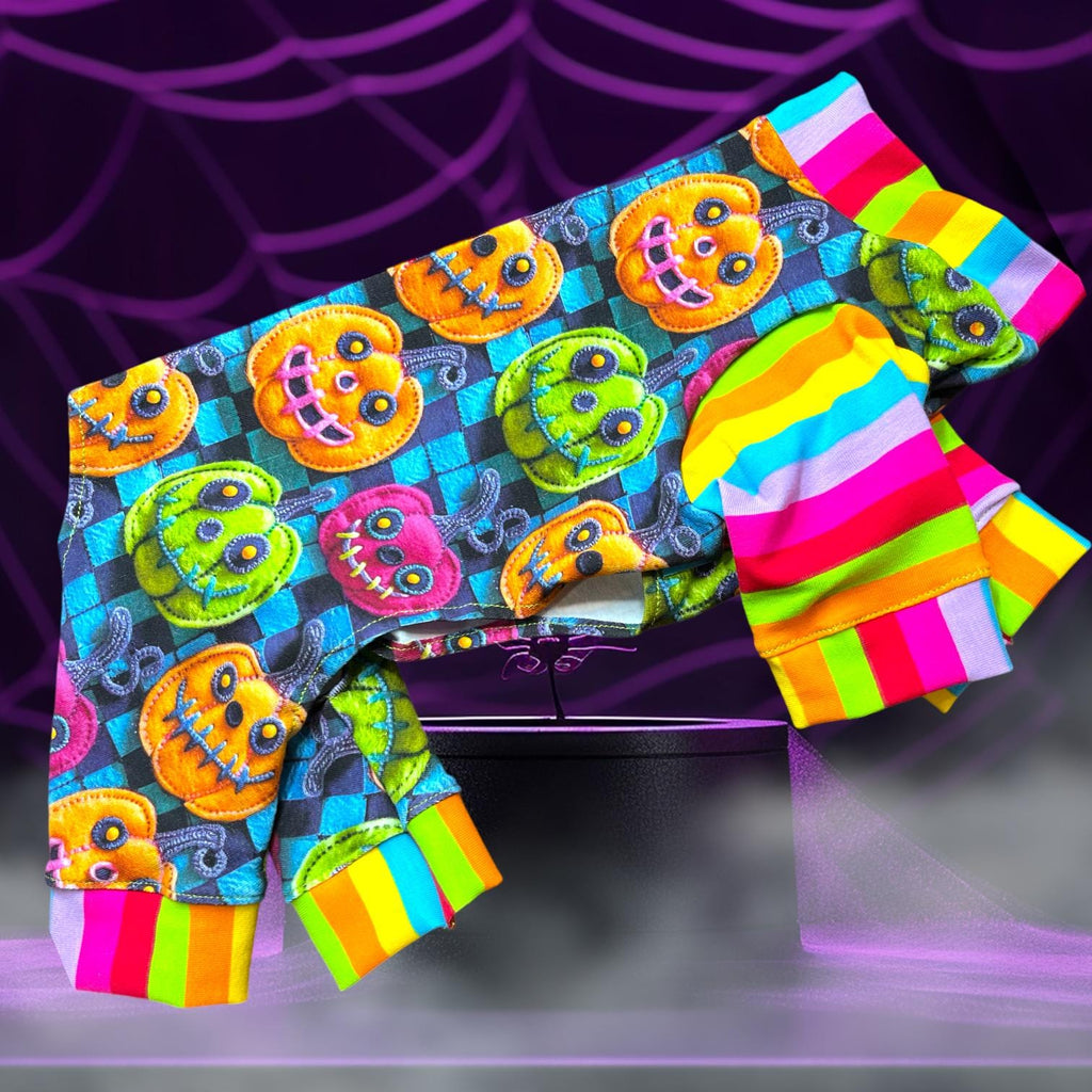 VIVID JACK O' LANTERN Jammies for Small Pets: Halloween Dog Clothing