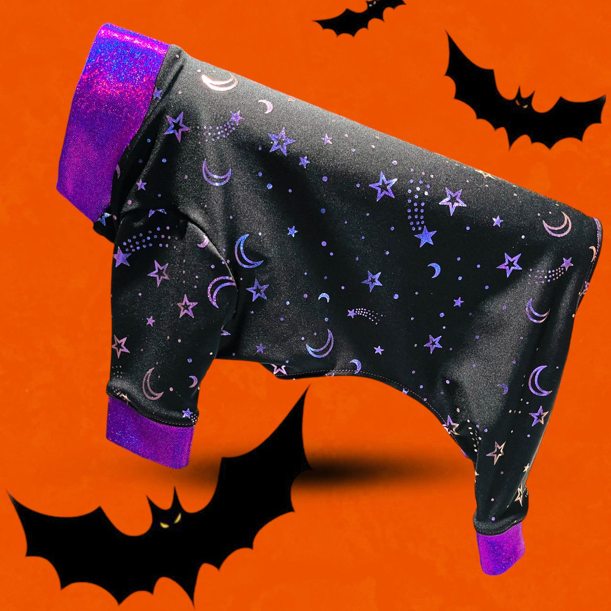 CELESTIAL FOIL JAMMIES for Small Pets:Handmade Dog Clothing