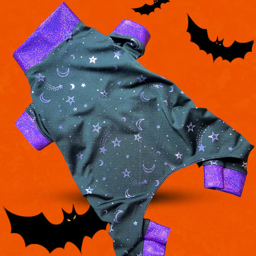 CELESTIAL FOIL JAMMIES for Small Pets:Handmade Dog Clothing