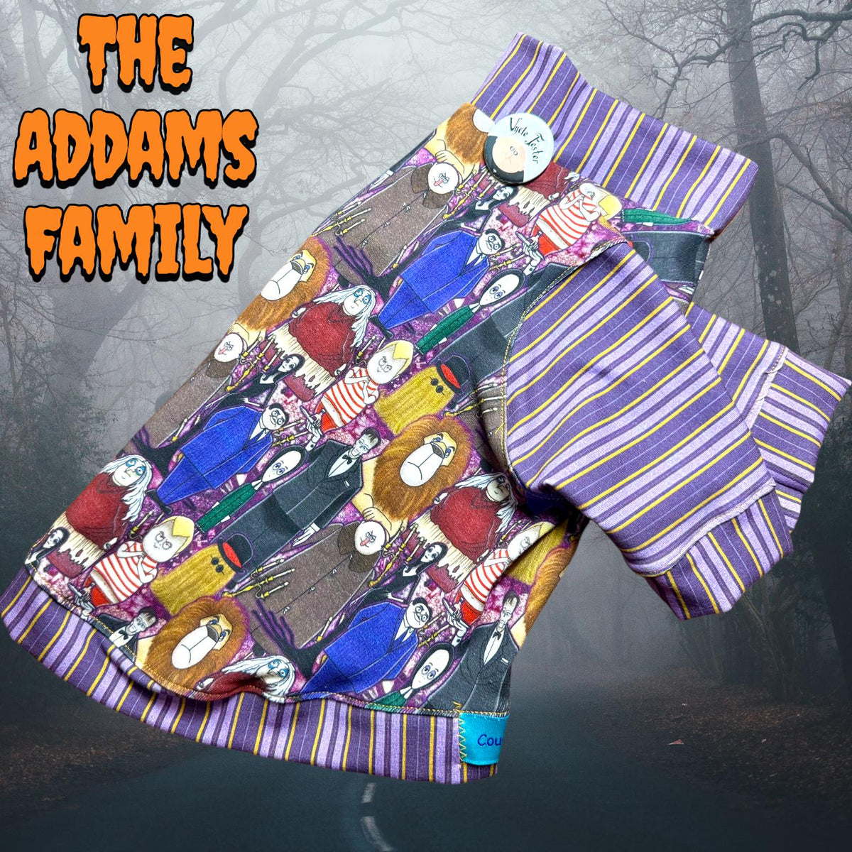 THE ADDAMS FAMILY Shirt for Small Pets: Available as Jammies & a Dress