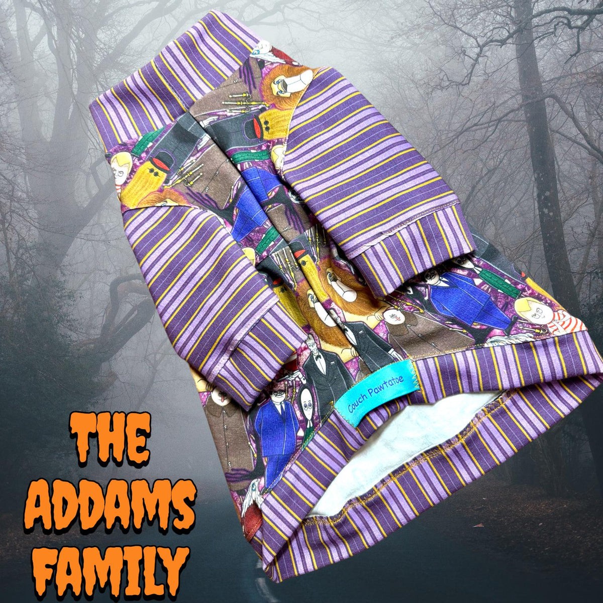 THE ADDAMS FAMILY Shirt for Small Pets: Available as Jammies & a Dress