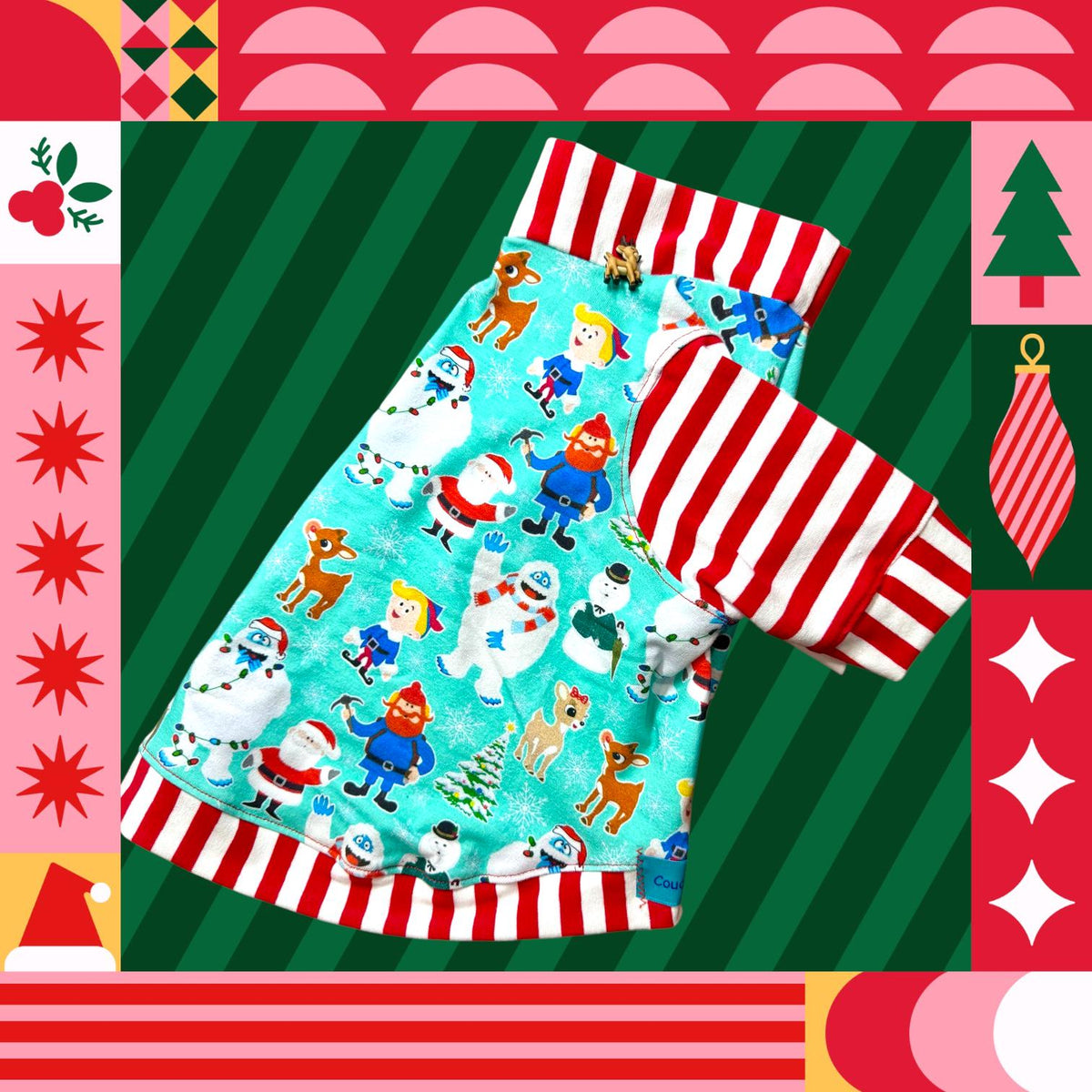 RUDOLPH & FRIENDS Dog Shirt, Holiday Pet Apparel