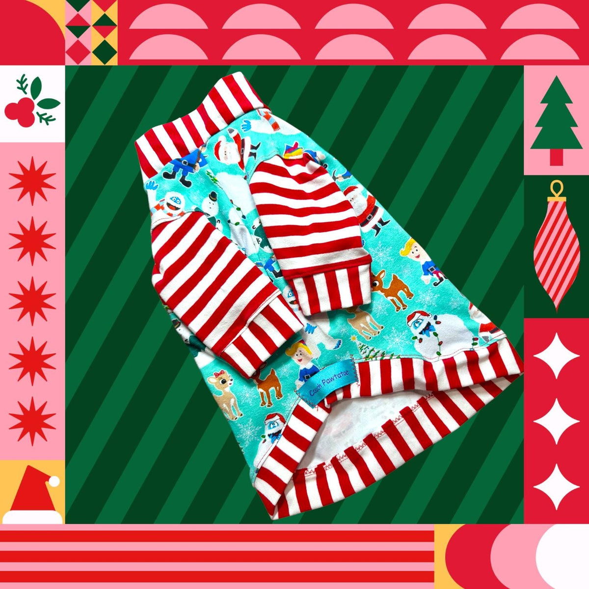 RUDOLPH & FRIENDS Dog Shirt, Holiday Pet Apparel