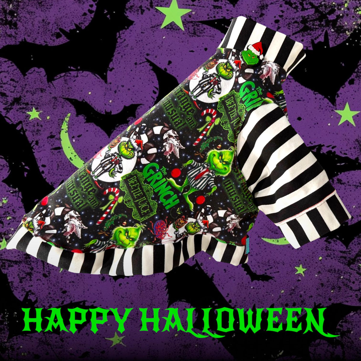 BEETLEJUICE/GRINCH SHIRT for Small Dogs:  Pet Clothing