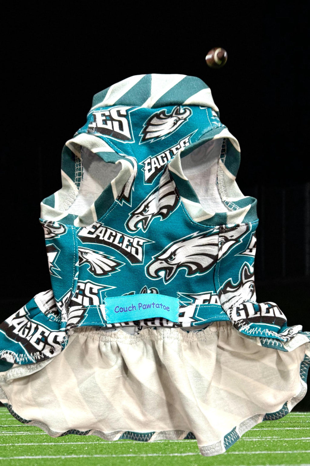 GO BIRDS DRESS for Small Pets, Handmade Pet Clothing