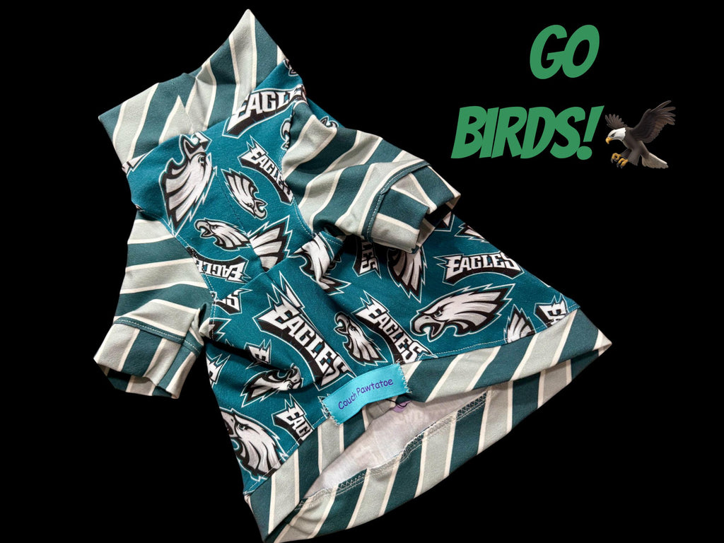 PHILADELPHIA EAGLES Shirt for Small Pets:  Handmade Dog Sports Apparel