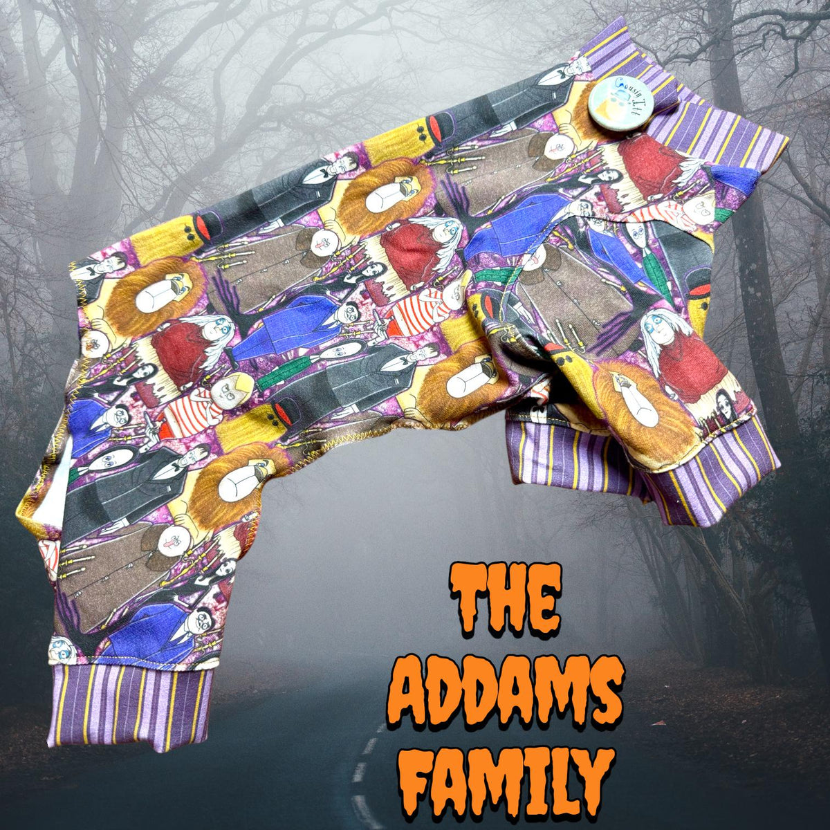 THE ADDAMS FAMILY Jammies for Small Dogs: Available in a Shirt & a Dress
