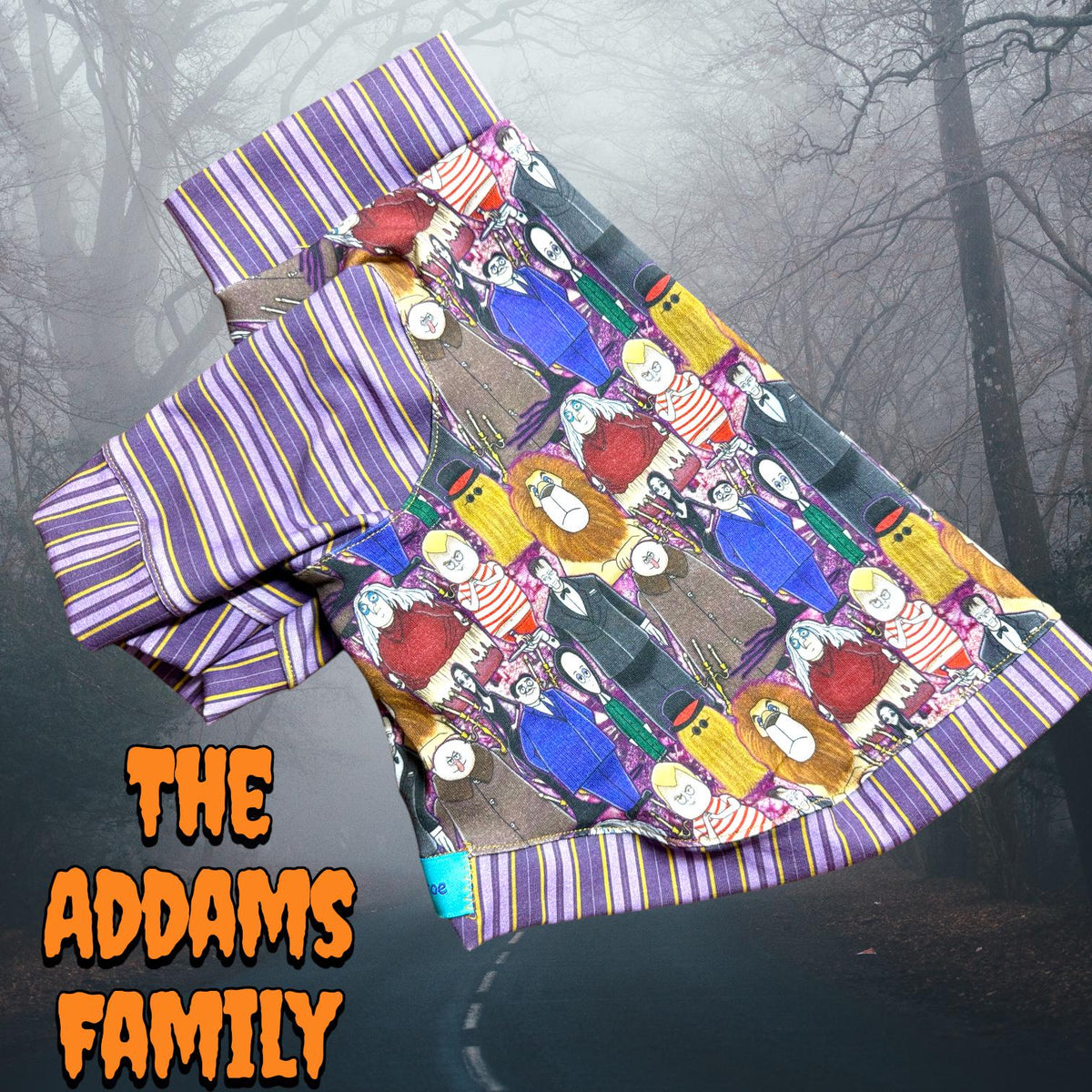 THE ADDAMS FAMILY Shirt for Small Pets: Available as Jammies & a Dress