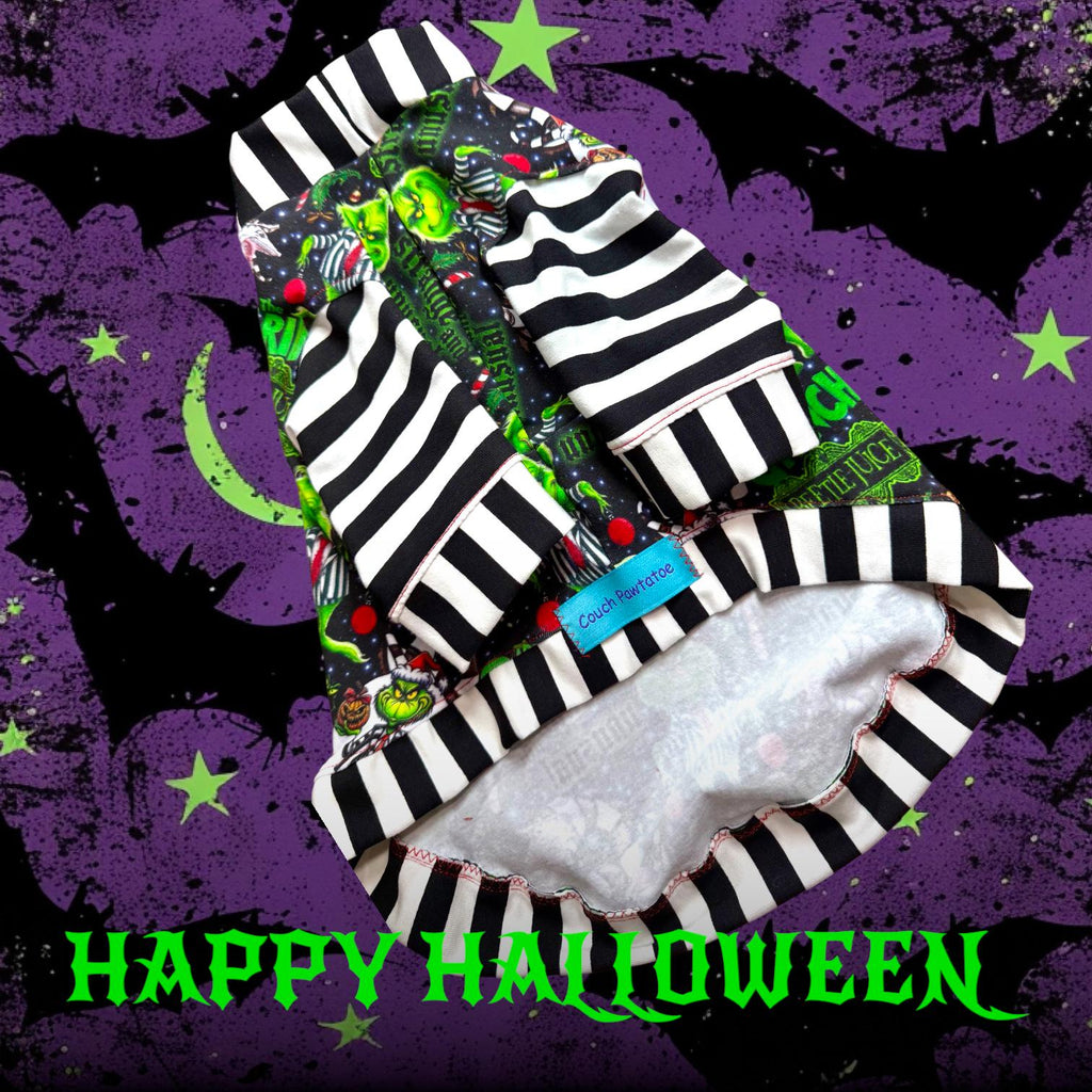 BEETLEJUICE/GRINCH SHIRT for Small Dogs:  Pet Clothing