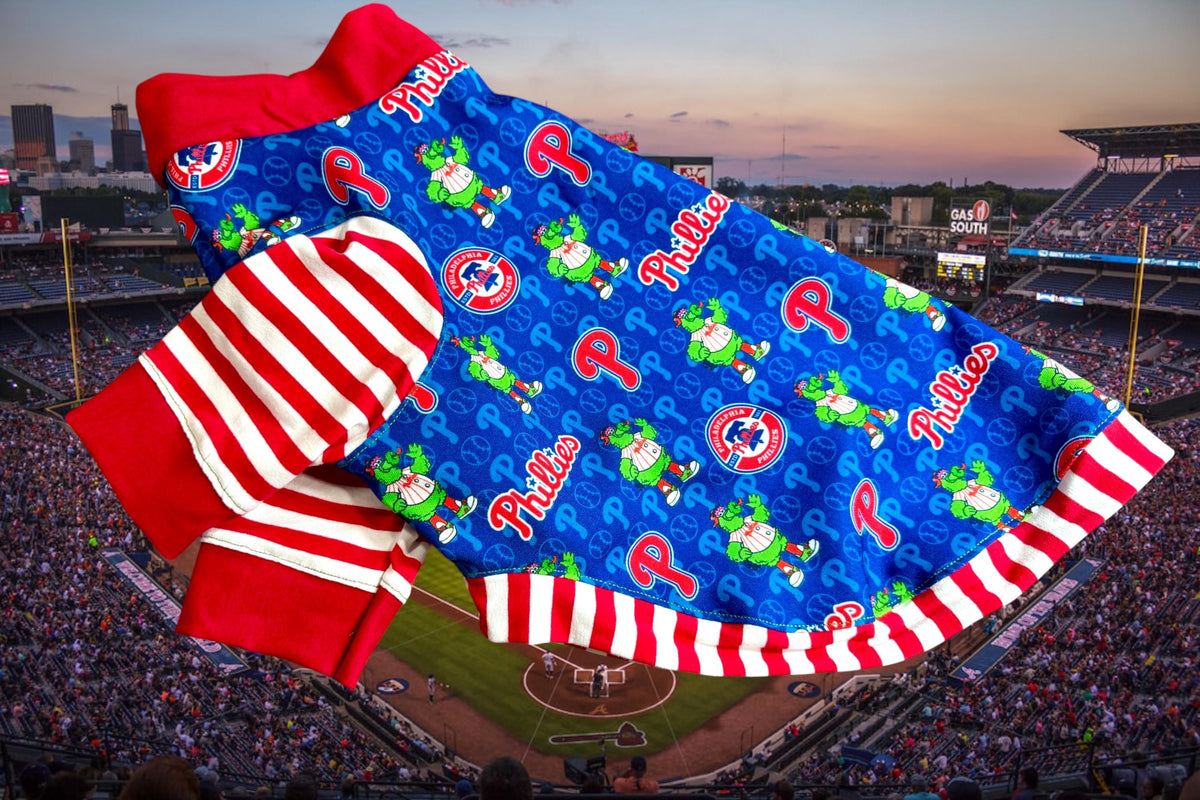 PHILLIES BASEBALL SHIRT for Small Pets: Handmade Dog Sports Shirt