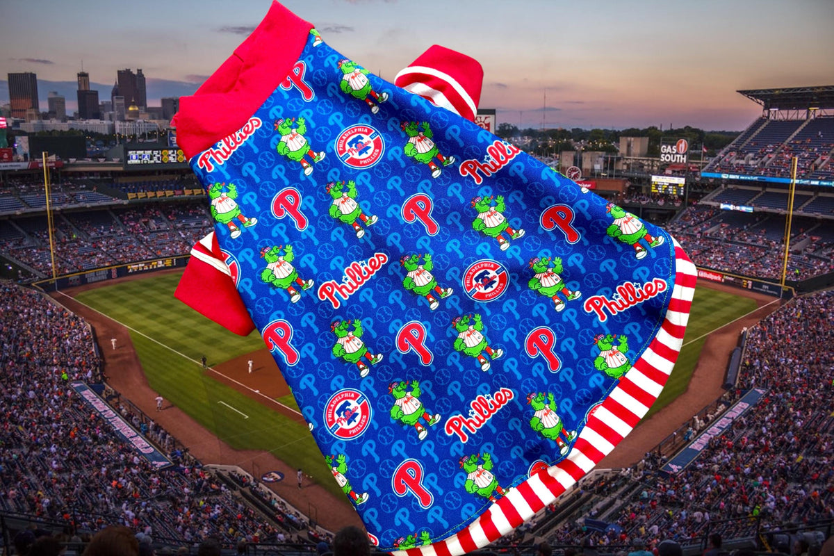 PHILLIES BASEBALL SHIRT for Small Pets: Handmade Dog Sports Shirt
