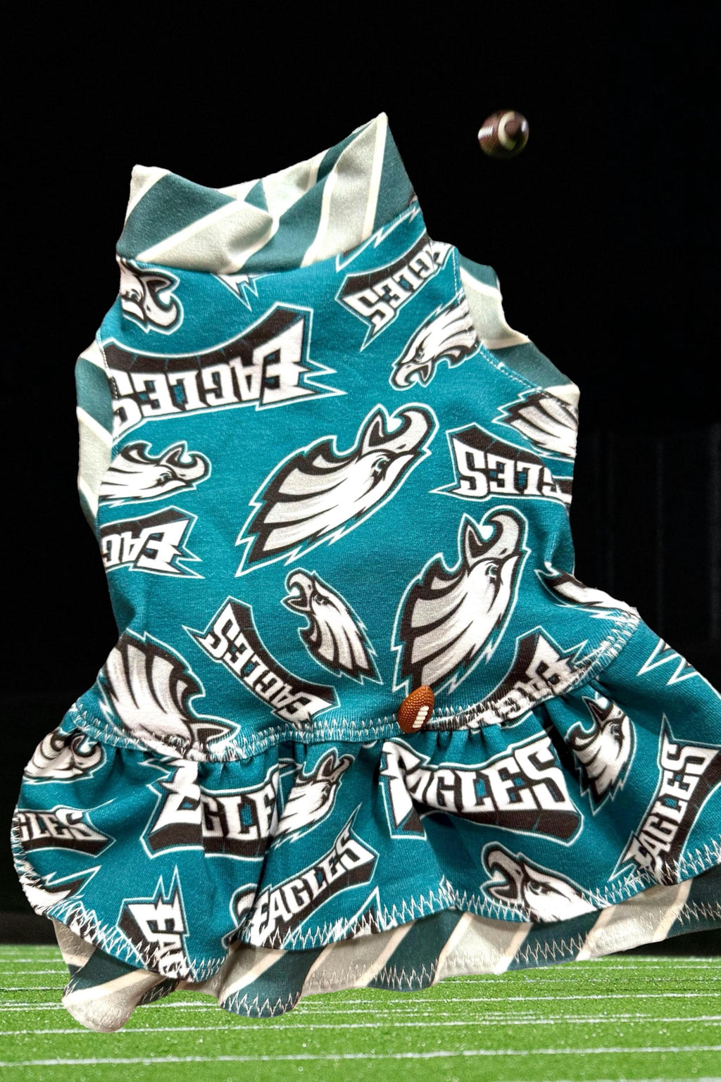 GO BIRDS DRESS for Small Pets, Handmade Pet Clothing