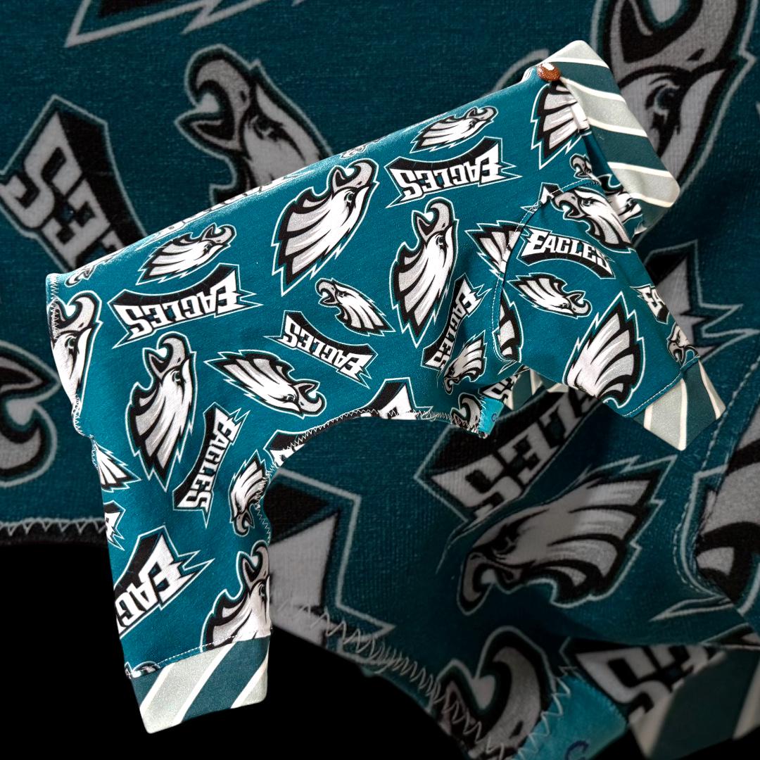 GO BIRDS! ONSIE for Small Pets: Handmade Football Dog Pajamas