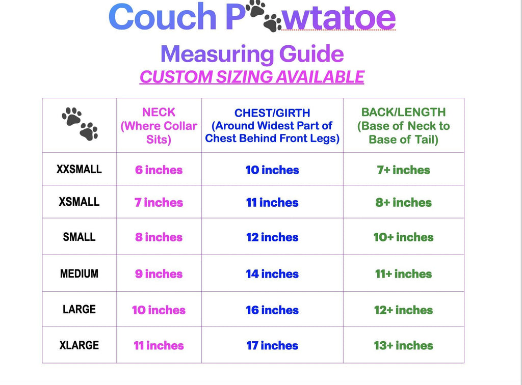 NEON SKULLS FLEECE Dog Onesie, Handmade Small Pet Clothing