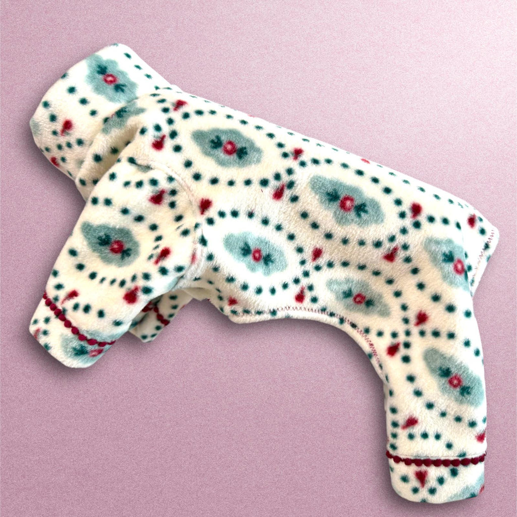 ELEGANCE In LUXE FLEECE, Handmade Jammies for Small Pets, Dog Clothing