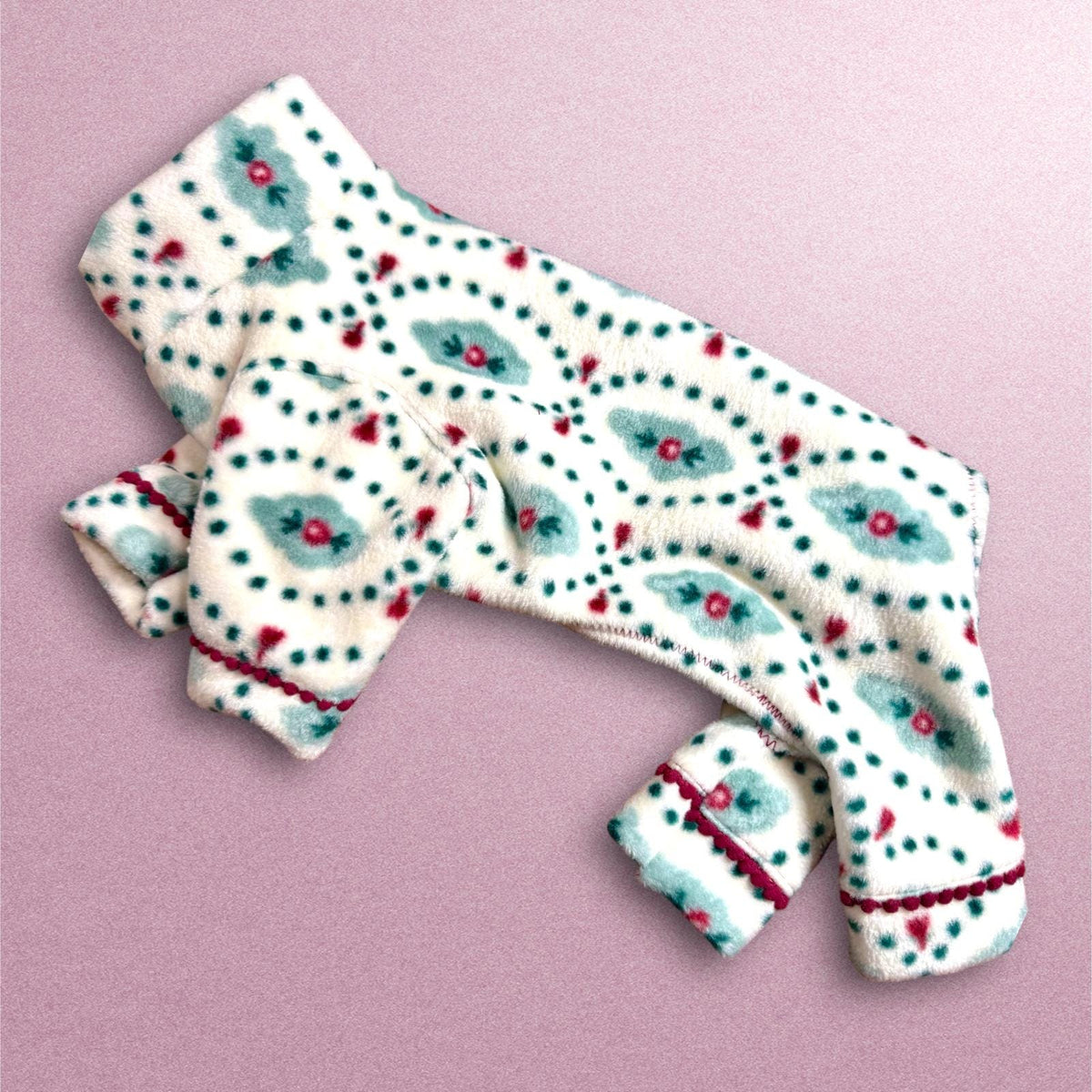 ELEGANCE In LUXE FLEECE, Handmade Jammies for Small Pets, Dog Clothing