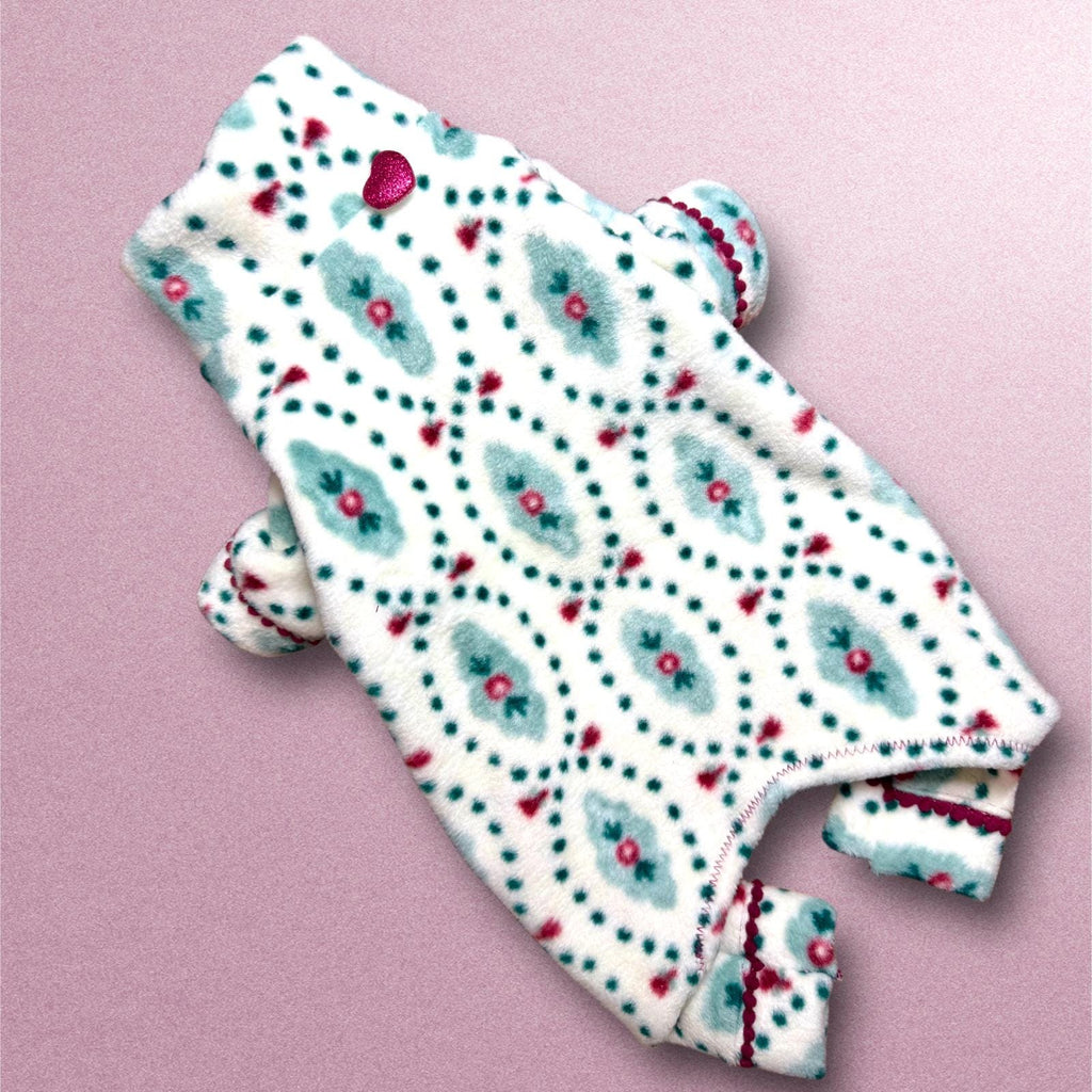 ELEGANCE In LUXE FLEECE, Handmade Jammies for Small Pets, Dog Clothing