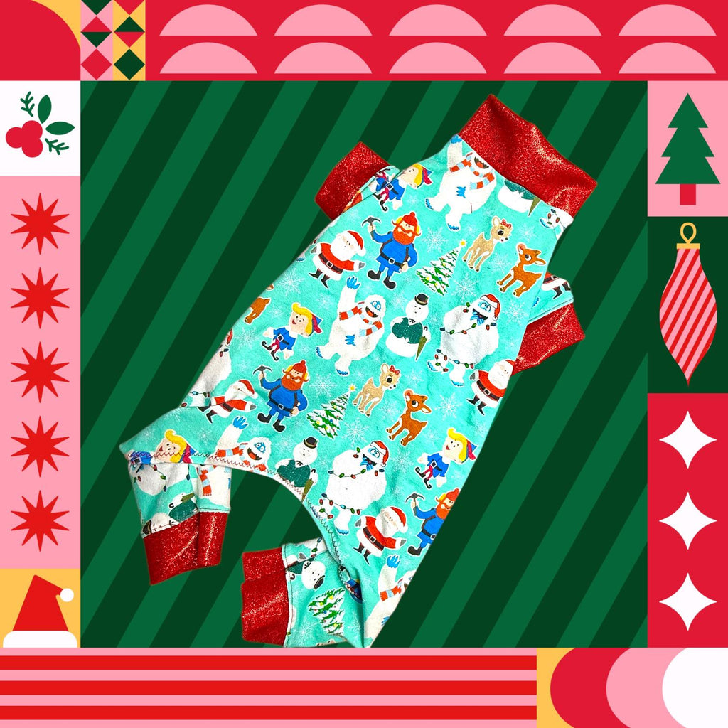 RUDOLPH & FRIENDS CHRISTMAS Jammies for Small Dogs: Handmade Holiday Pet Clothing