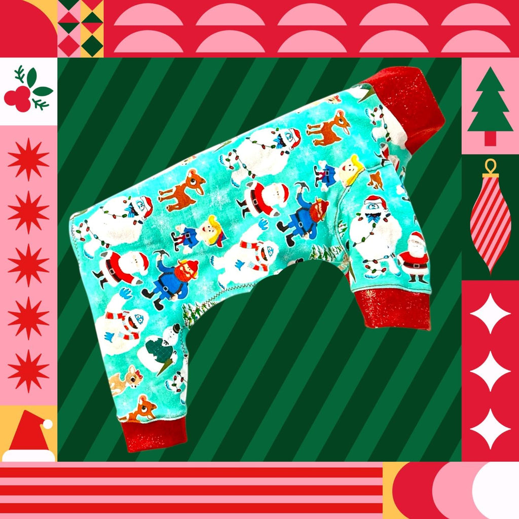 RUDOLPH & FRIENDS CHRISTMAS Jammies for Small Dogs: Handmade Holiday Pet Clothing