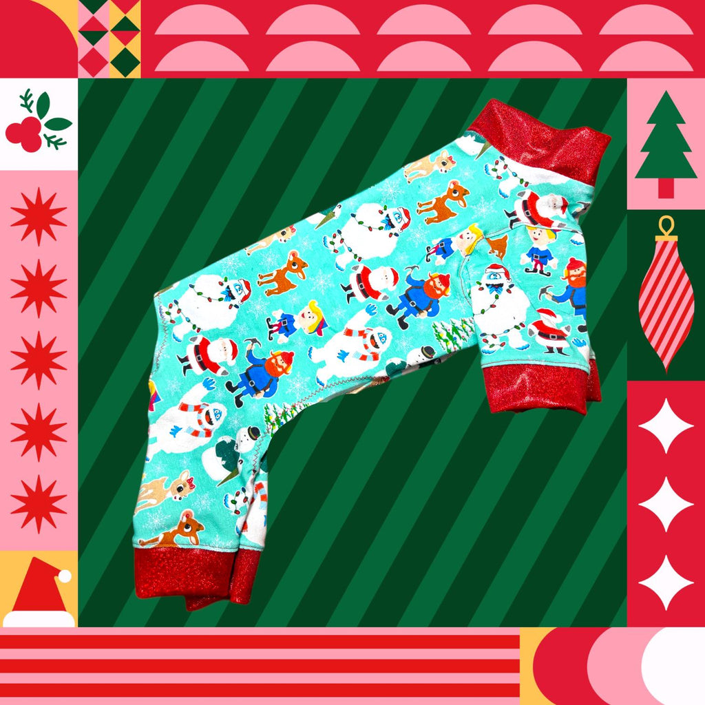 RUDOLPH & FRIENDS CHRISTMAS Jammies for Small Dogs: Handmade Holiday Pet Clothing