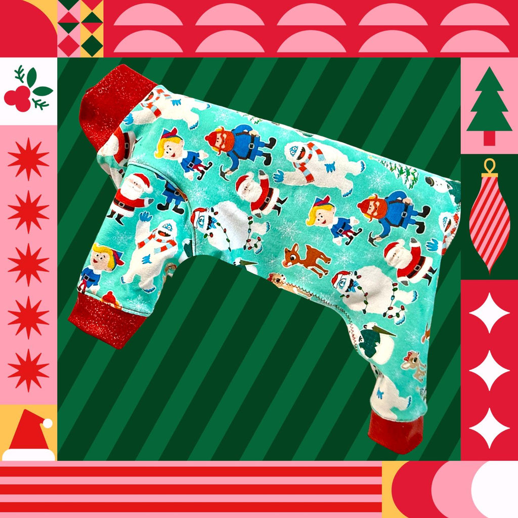 RUDOLPH & FRIENDS CHRISTMAS Jammies for Small Dogs: Handmade Holiday Pet Clothing