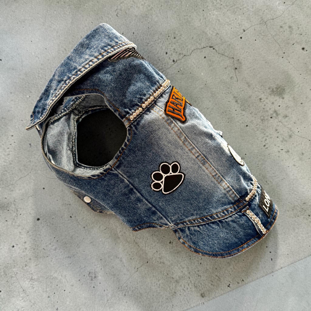 LONE WOLF BIKER Vest for Small Dogs