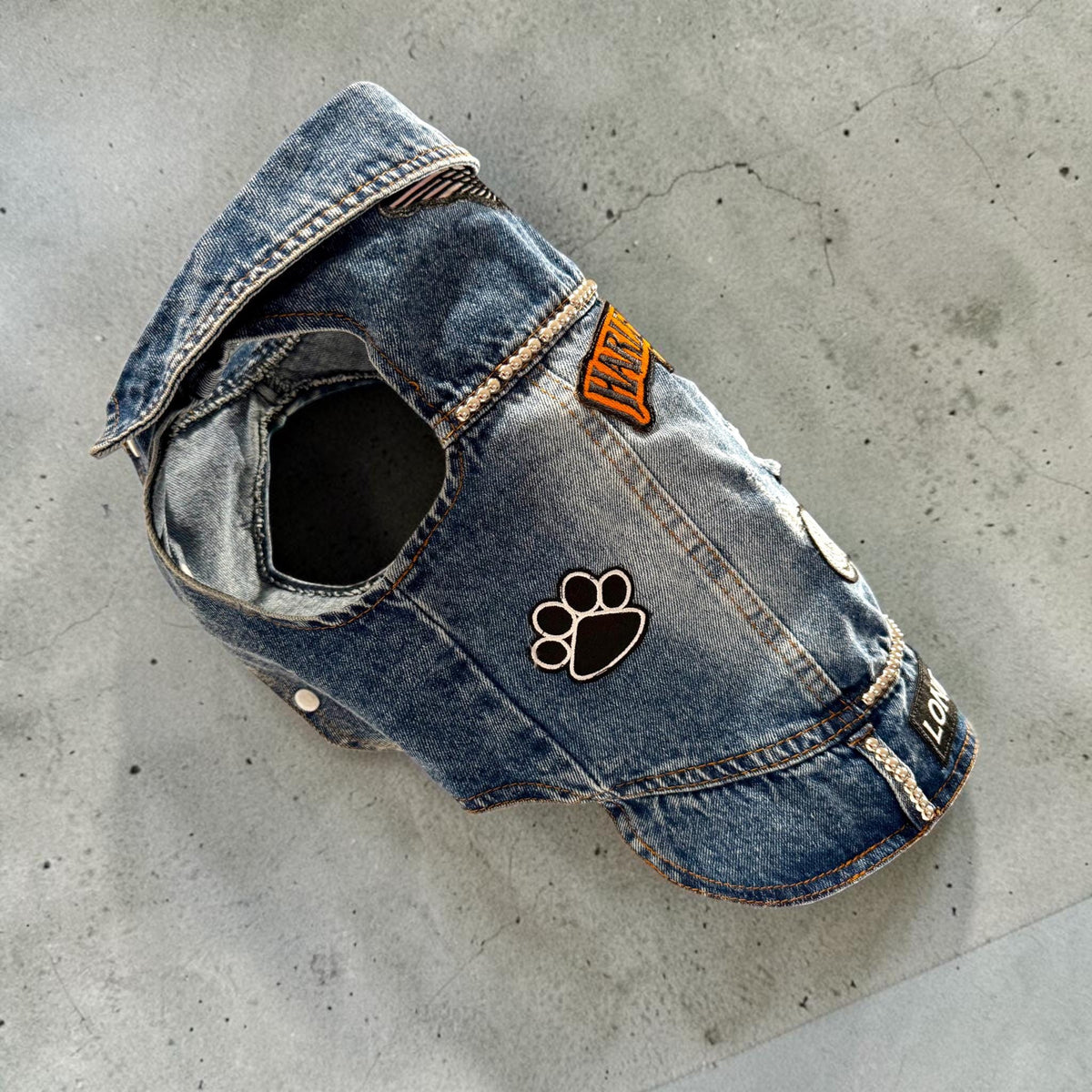 LONE WOLF BIKER Vest for Small Dogs