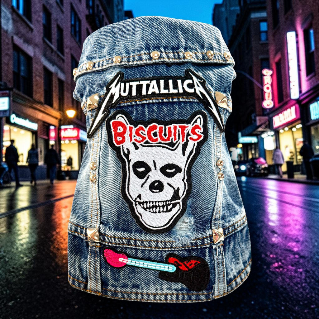 MUTTALLICA ROCKER Vest for Small Dogs