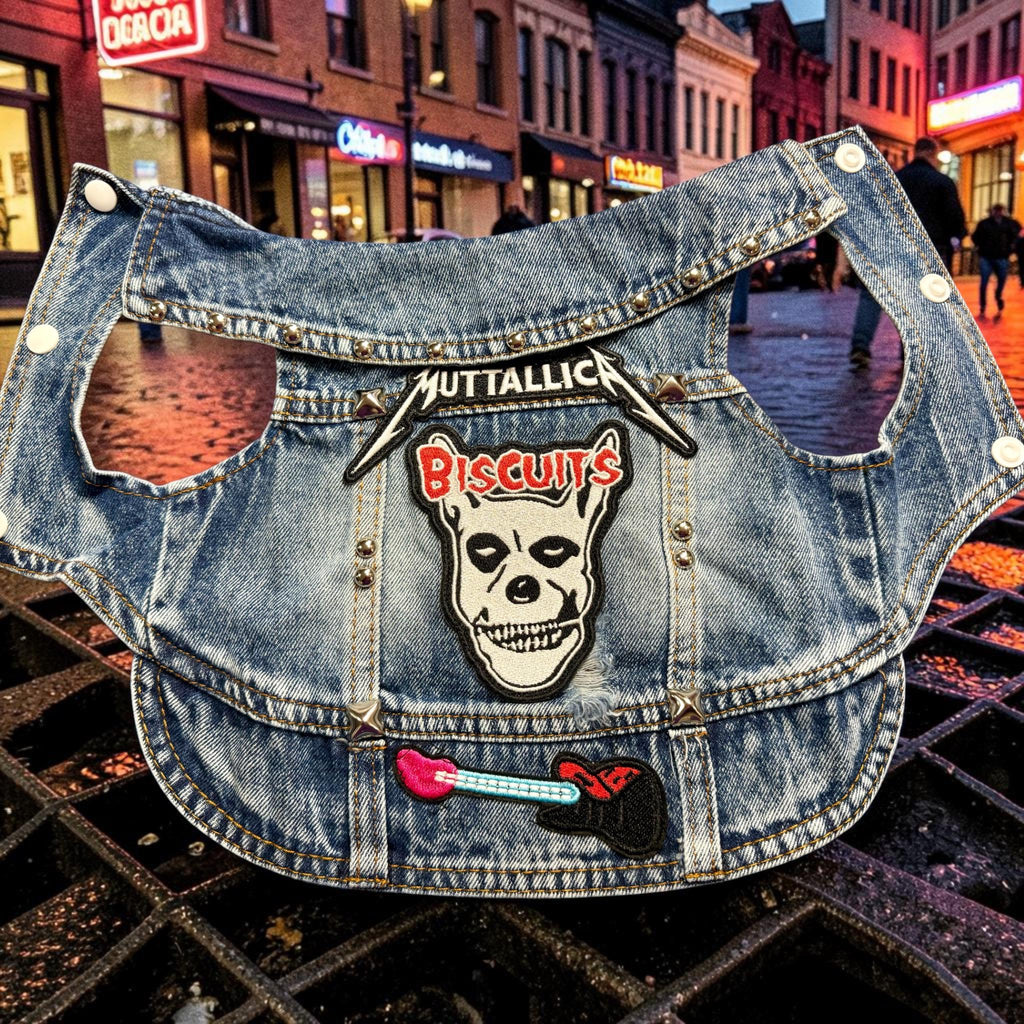 MUTTALLICA ROCKER Vest for Small Dogs